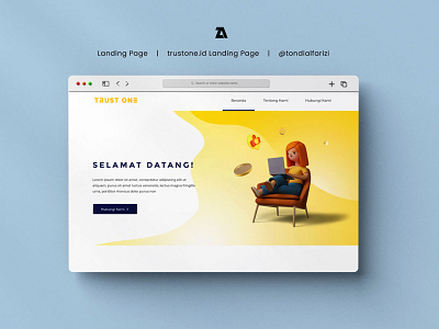 Trustone.id Landing Page adobe xd figma graphic design ui uiux design ux web design