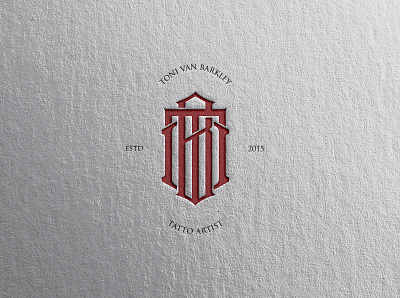 Logo Tony Van Barkley branding design graphic design logo monogram logo tatto logo vector