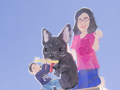 dentist , dog and husband dog french bulldog portrait