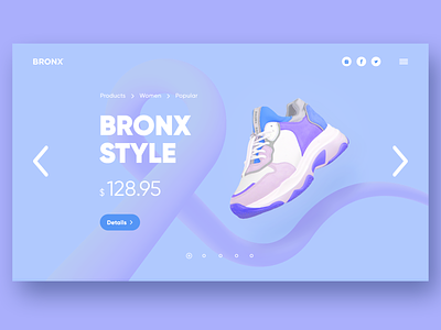 Bronx concept branding graphic design landing ui ux vector web