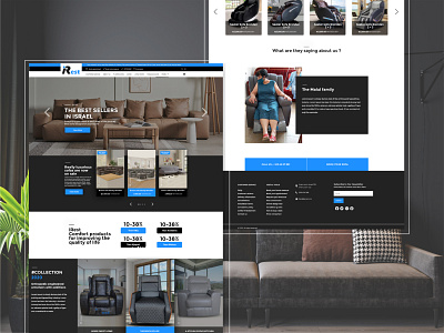 Comfortable Israel Sofa & Furniture Website UI Design Services