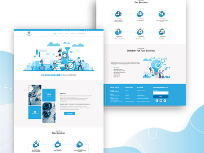 Civil Engineering and Construction UI Design and Web Development