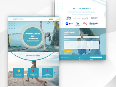 Best World Women Obesity Day Website UI Design