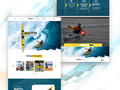 Kayak / Squirt (Baffin) Boats Website UI Design Services