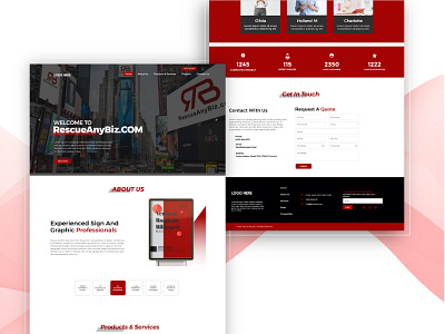 "Rescue Any Business" Website UI Design Services