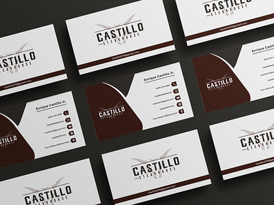 "Castillo" Steak House Business Card Designs | Design Alligators