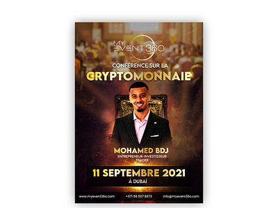 My Event 360 "Crypto Millionaire" Flyer Idea | Design Alligators