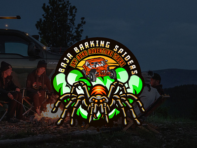 Baja Barking Spiders | DFF Road Adventure Tours Logo Designers