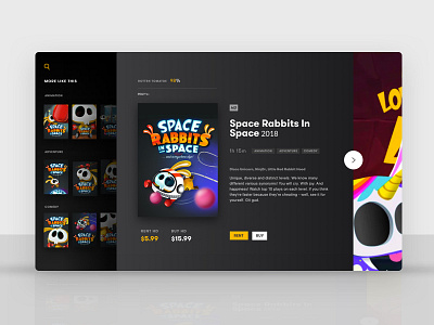 Space Rabbits in Space...and on TV also game design illustration ui