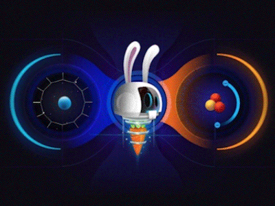 Space Rabbit Inside Cockpit Dashboard SCREENER dashboard game-design principleformac vectors