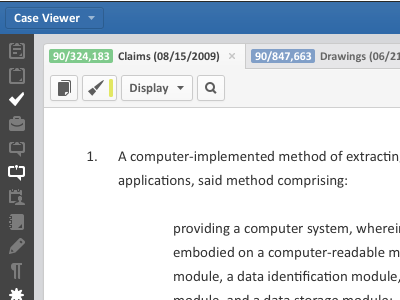 Patent document viewer