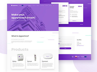 Appartme - web apartment appartme product smarthome typography ui ux web