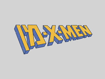 Hebrew X Men Logo design graphic hebrew logo marvel nostalgia nostalgic pop culture retro typography vector version wolverine xmen