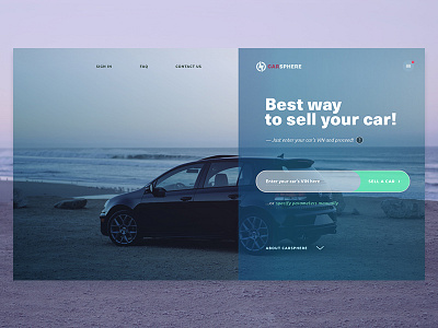 Website Concept for Car Selling Company buy car sell ui used ux vehicle web design