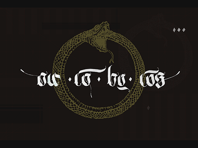 Ouroboros calligraphy shot