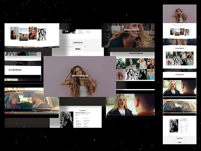 UI web design for Maria Garcia design graphic design landing one page website ui ux web design website wordpress