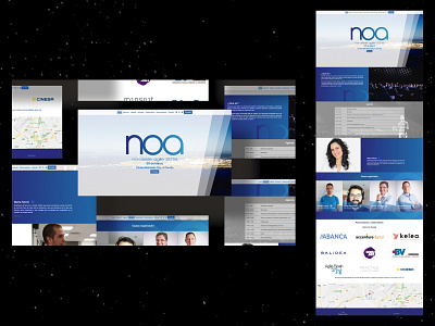 NOA website design brand branding design graphic design landing page one page website responsive ui vector web web design website