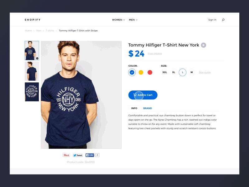 Shopify template - Add to Cart