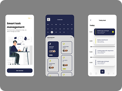 [Re-design] Smart task app graphic design ui uidesign uiux