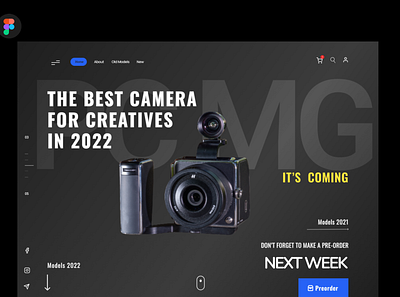 Hero Section (PCMG Camera Website) branding design herosection portfolio ui ux