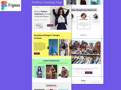 Web Landing Page ( fashion ) branding design fashion landingpage typography ui ux webpage