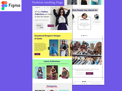 Web Landing Page ( fashion ) branding design fashion landingpage typography ui ux webpage