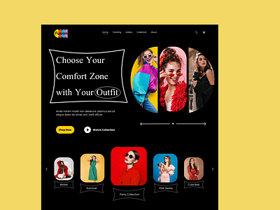 Fasion Webpage ( Hero section )