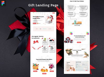 Gift landing Page branding gift landing page product landing surprise ui design uiux web design web landing pae