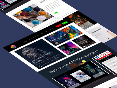 Art Exhibition Website UI