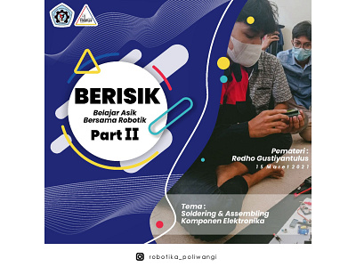 Instagram Post, Event of UKM Robotika Poliwangi graphic design illustration pamflet vector