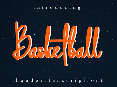 Basketball branding calligraphy cursive font design font fonts graphic design handlettering handwritten illustration lettering logo