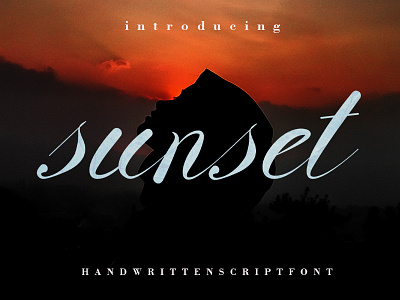 sunset bold font branding calligraphy cursive font design elegant font font fonts graphic design handwritten illustration logo modern font sweet font wedding font