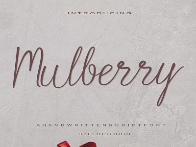 mulberry branding calligraphy cursive font design elegant font font fonts graphic design handwritten illustration lettering font logo modern font signature font sweet font