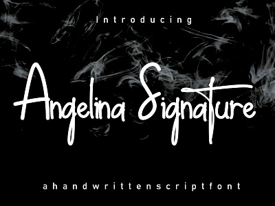 Angelina Signature branding calligraphy cursive font design elegant font font fonts graphic design handwritten illustration logo modern font signature font sweet font