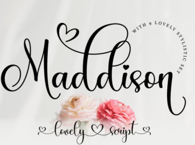 Maddison branding calligraphy design font fonts graphic design handwritten illustration logo ui