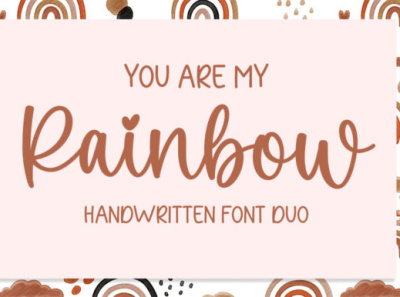 Rainbow branding calligraphy design font fonts graphic design handwritten illustration logo ui