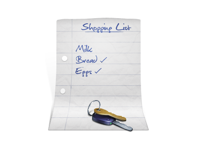 Shopping List 256px car keys category icons document house keys icon icons jelly labs keys list paper pinky von pout shopping shopping list