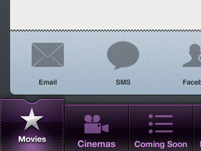 Cinema Reservations Sneak Peak #2 iphone iphone 4 jelly labs pinky von pout retina retina display user interface visual design