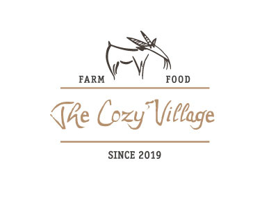 Cozy Logo cheeze farm food logotype