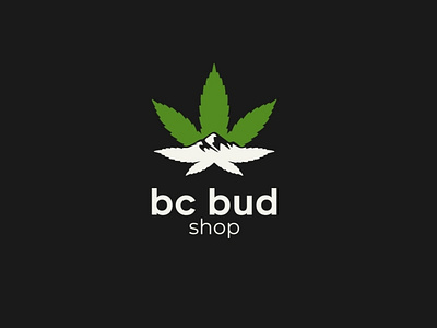 BC Bud logo branding bud graphic design hemp leaf logo marihuana nature