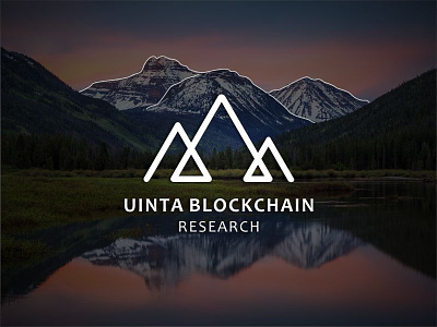 UBR font logo logodesign mountain research text uinta vector
