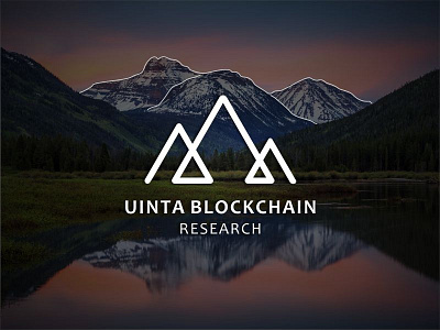 UBR font logo logodesign mountain research text uinta vector