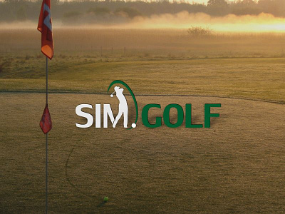SimGolf ball golf logo logodesign sim vector