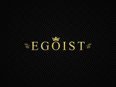 Egoist crown gold logo logodesignegoist luxury stylish