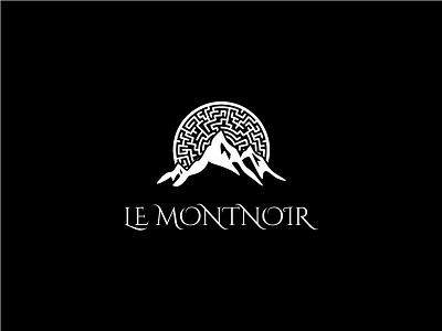 Le Montnoir icon labyrinth logo maze mountain peak
