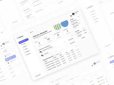 Skillus LMS Platform course page dashboard learning system lesson design lms online courses online learning course online school skillus students uiinspiration