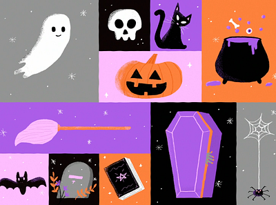 Halloween 2020 design illustration motion graphics