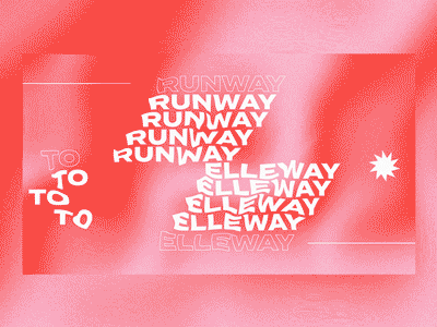Runway to Elleway graphic design mograph motion graphics social media video