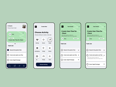 task management app design app design figma ui ux