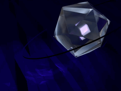 Steven Universe Vibes c4d crystal gleam lenses lights polygon reflections sea